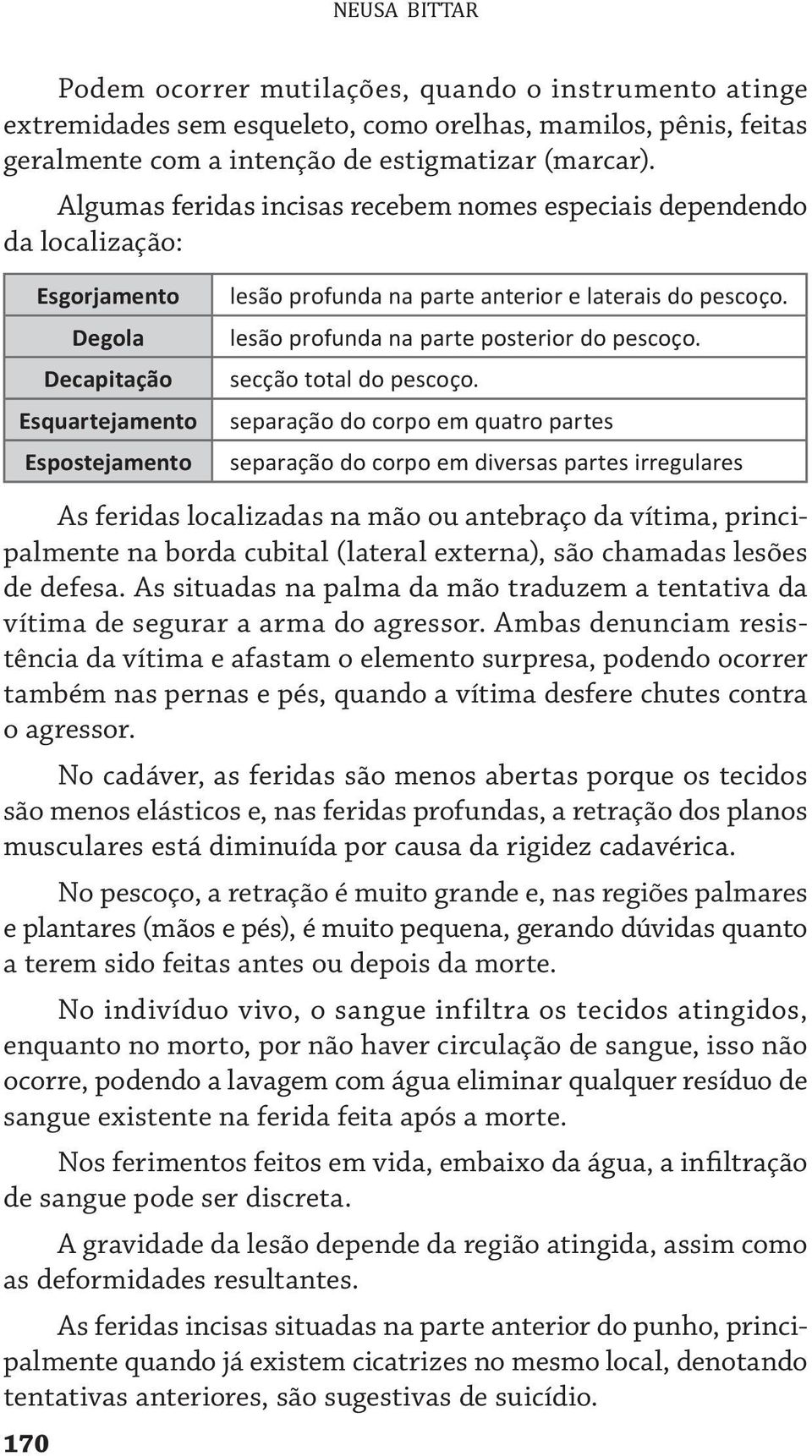 Decapitação secção total do pescoço.