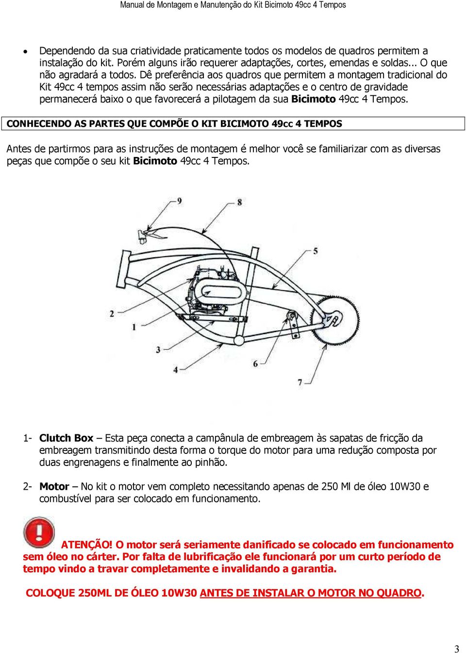 sua Bicimoto 49cc 4 Tempos.