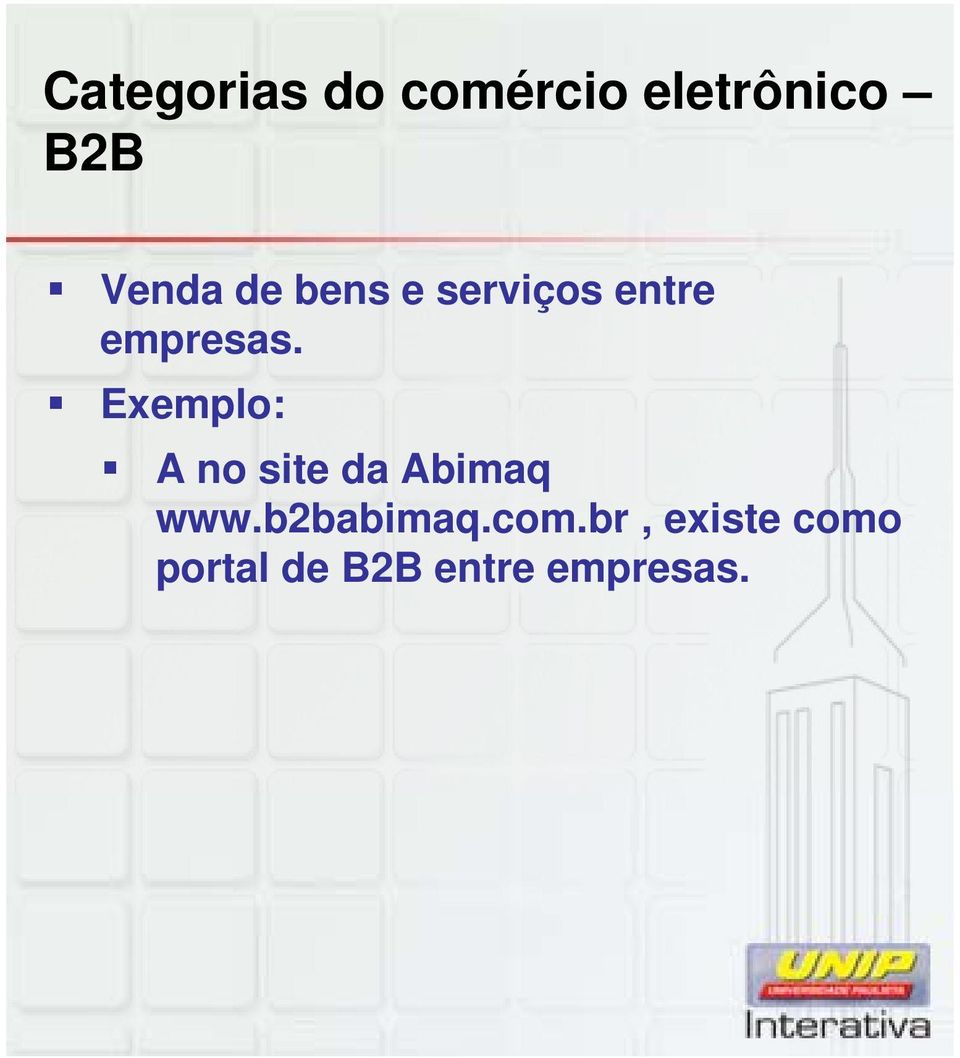 Exemplo: A no site da Abimaq www.b2babimaq.
