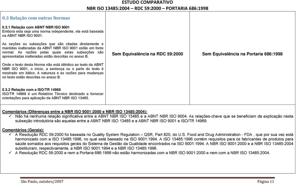 As razões pelas quais estas subseções são apresentadas inalteradas estão descritas no anexo B.