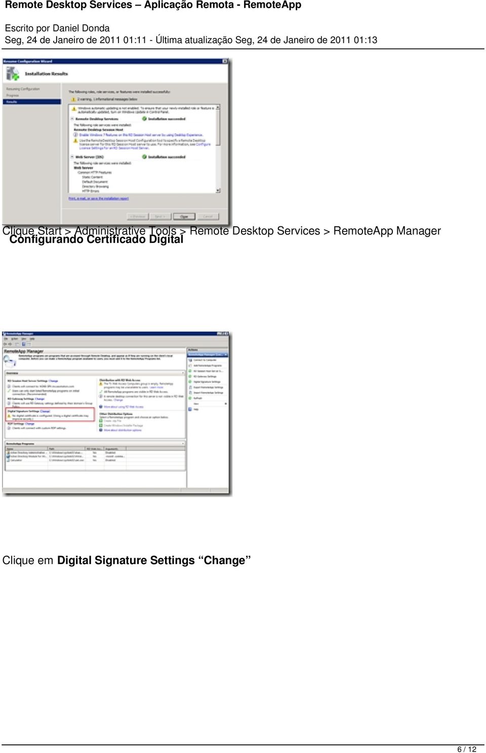 Manager Configurando Certificado Digital