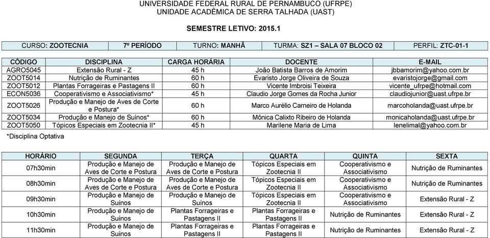 com ECON5036 Cooperativismo e Associativismo* 45 h Claudio Jorge Gomes da Rocha Junior claudiojunior@uast.ufrpe.