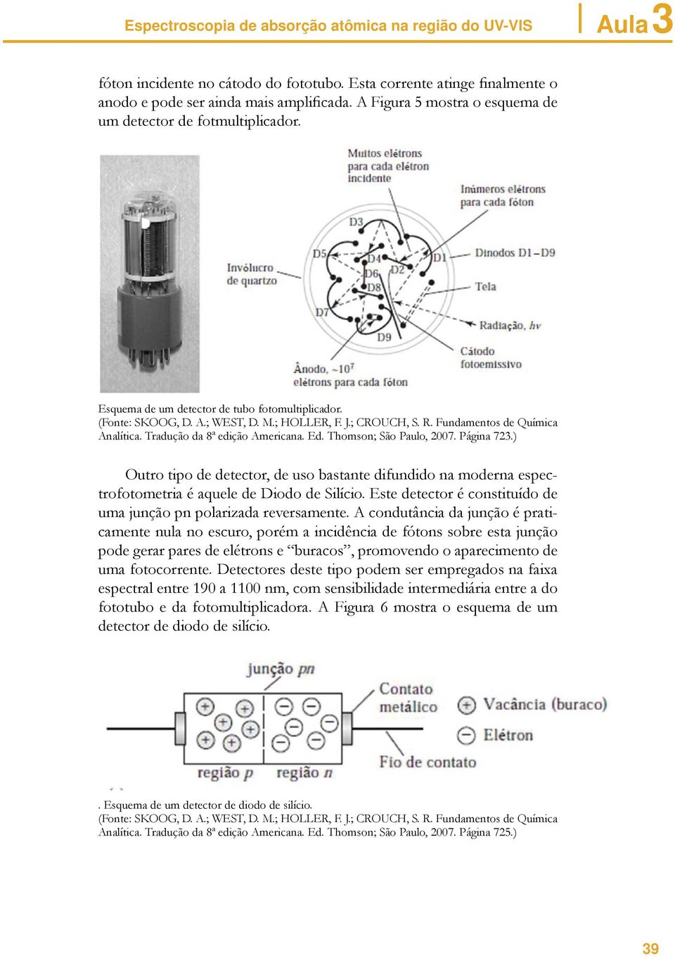 Fundamentos de Química Analítica. Tradução da 8ª edição Americana. Ed. Thomson; São Paulo, 2007. Página 723.