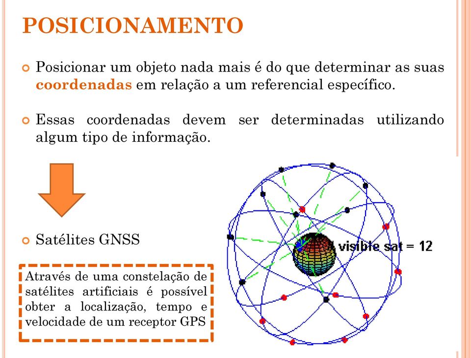 Essas coordenadas devem ser determinadas utilizando algum tipo de informação.