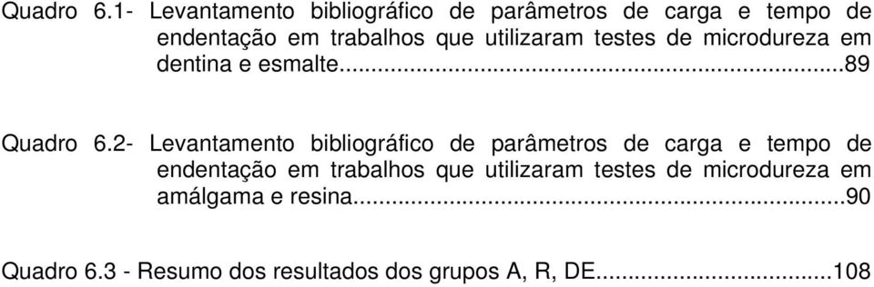 utilizaram testes de microdureza em dentina e esmalte.