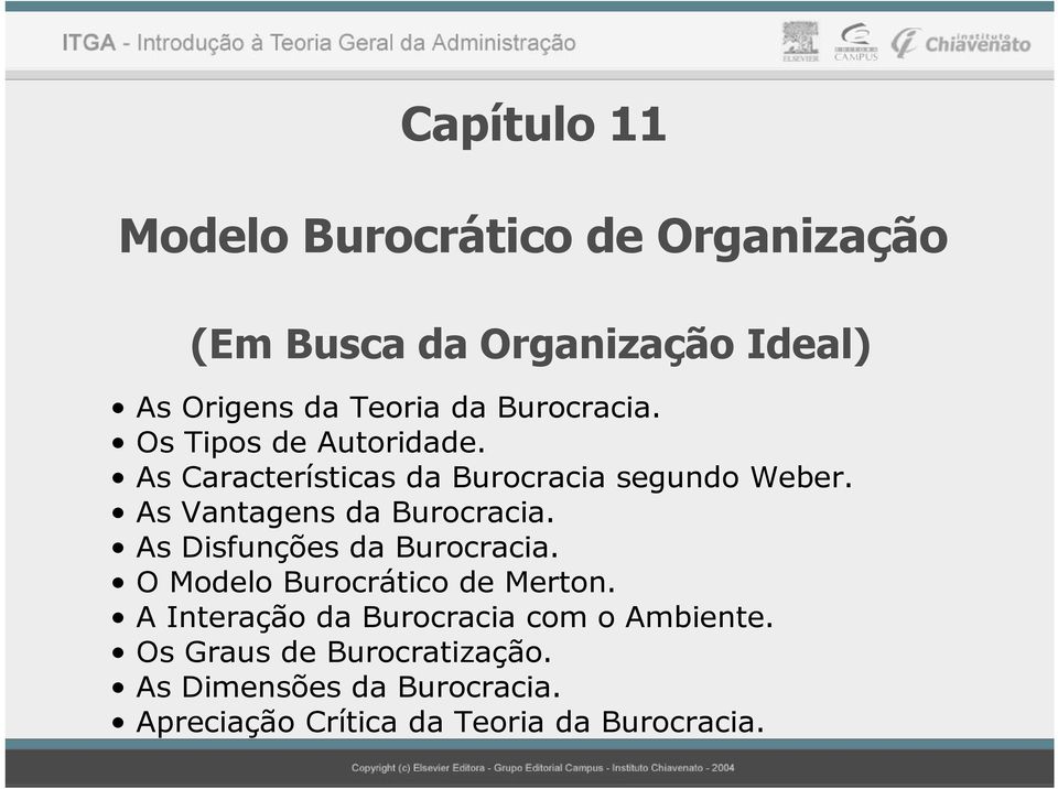 As Vantagens da Burocracia. As Disfunções da Burocracia. O Molo Burocrático Merton.