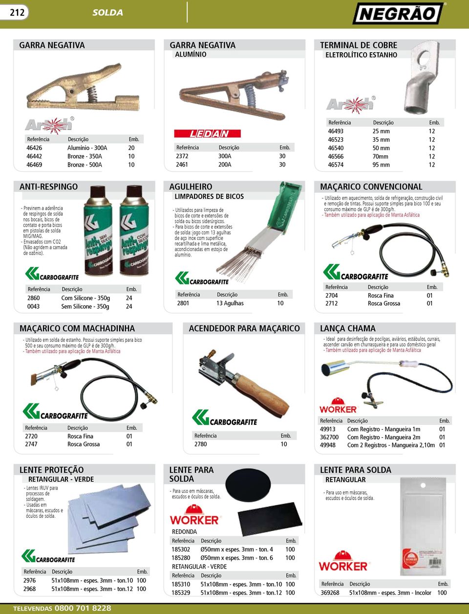 - Envasados com CO2 (Não agridem a camada de ozônio). AGULHEIRO limpadores de bicos - Utilizados para limpeza de bicos de corte e extensões de solda ou bicos siderúrgicos.