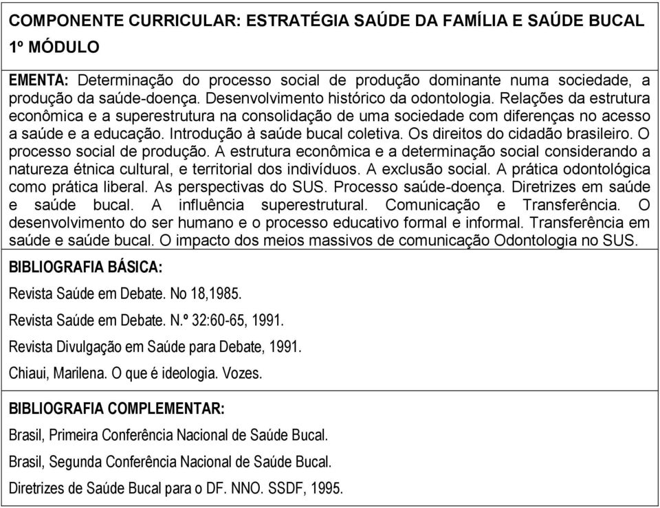 Introdução à saúde bucal coletiva. Os direitos do cidadão brasileiro. O processo social de produção.