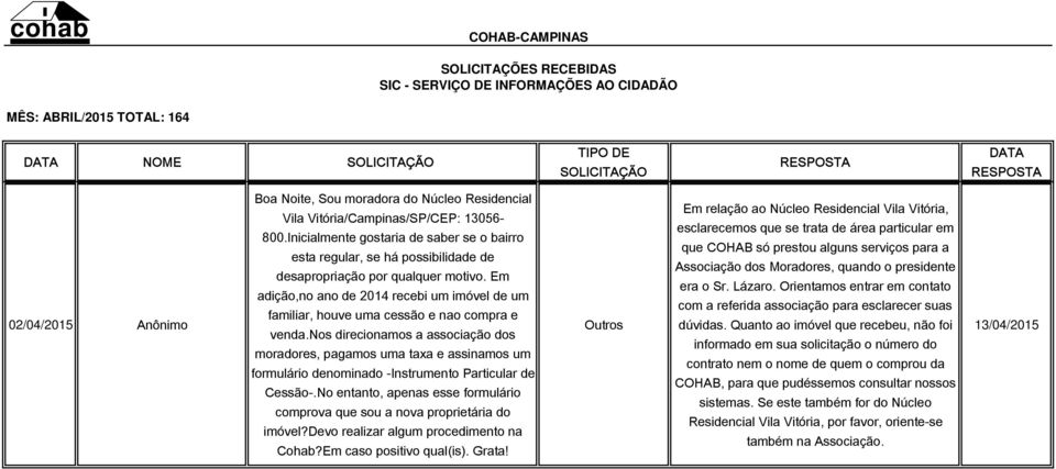 Em adição,no ano de 2014 recebi um imóvel de um familiar, houve uma cessão e nao compra e venda.