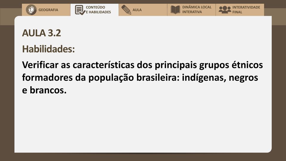 grupos étnicos formadores da