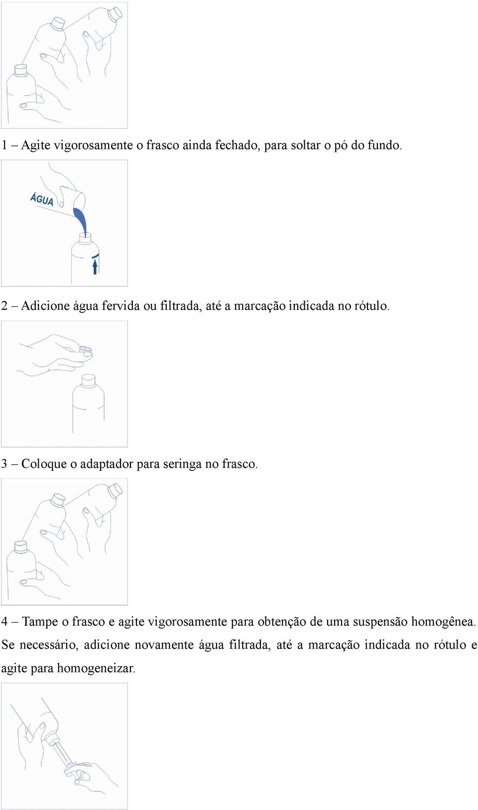 3 Coloque o adaptador para seringa no frasco.