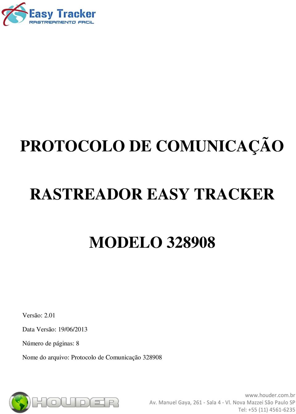 01 Data Versão: 19/06/2013 Número de