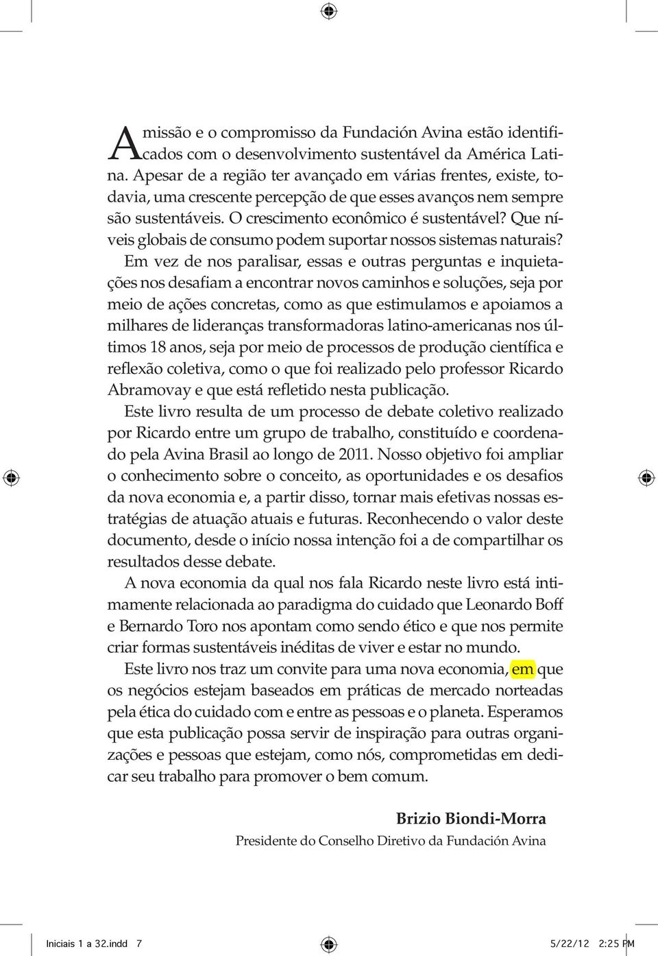 Que níveis globais de consumo podem suportar nossos sistemas naturais?