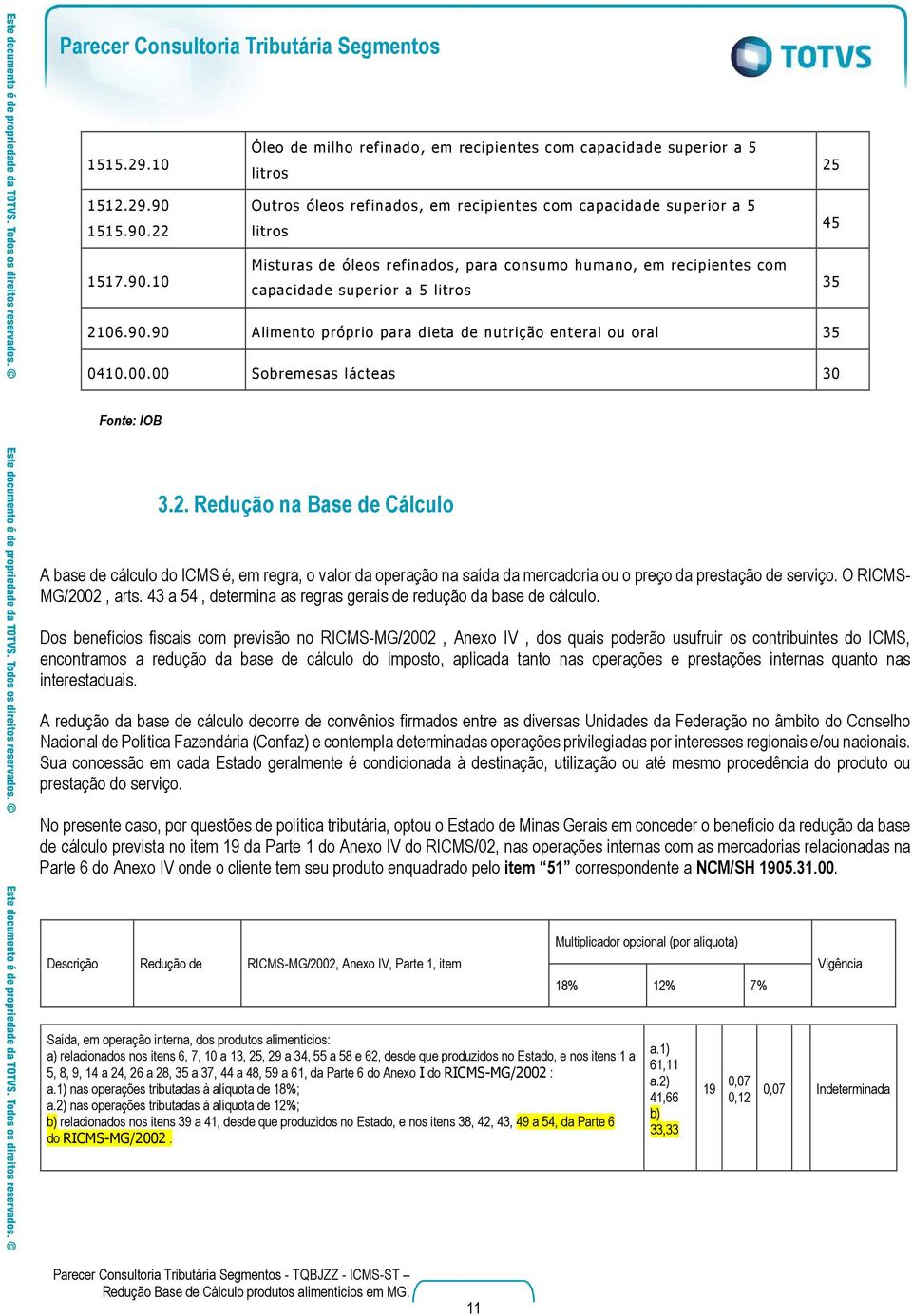 consumo humano, em recipientes com capacidade superior a 5 litros 35 21