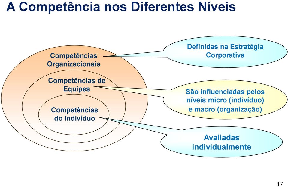 Indivíduo Definidas na Estratégia Corporativa São