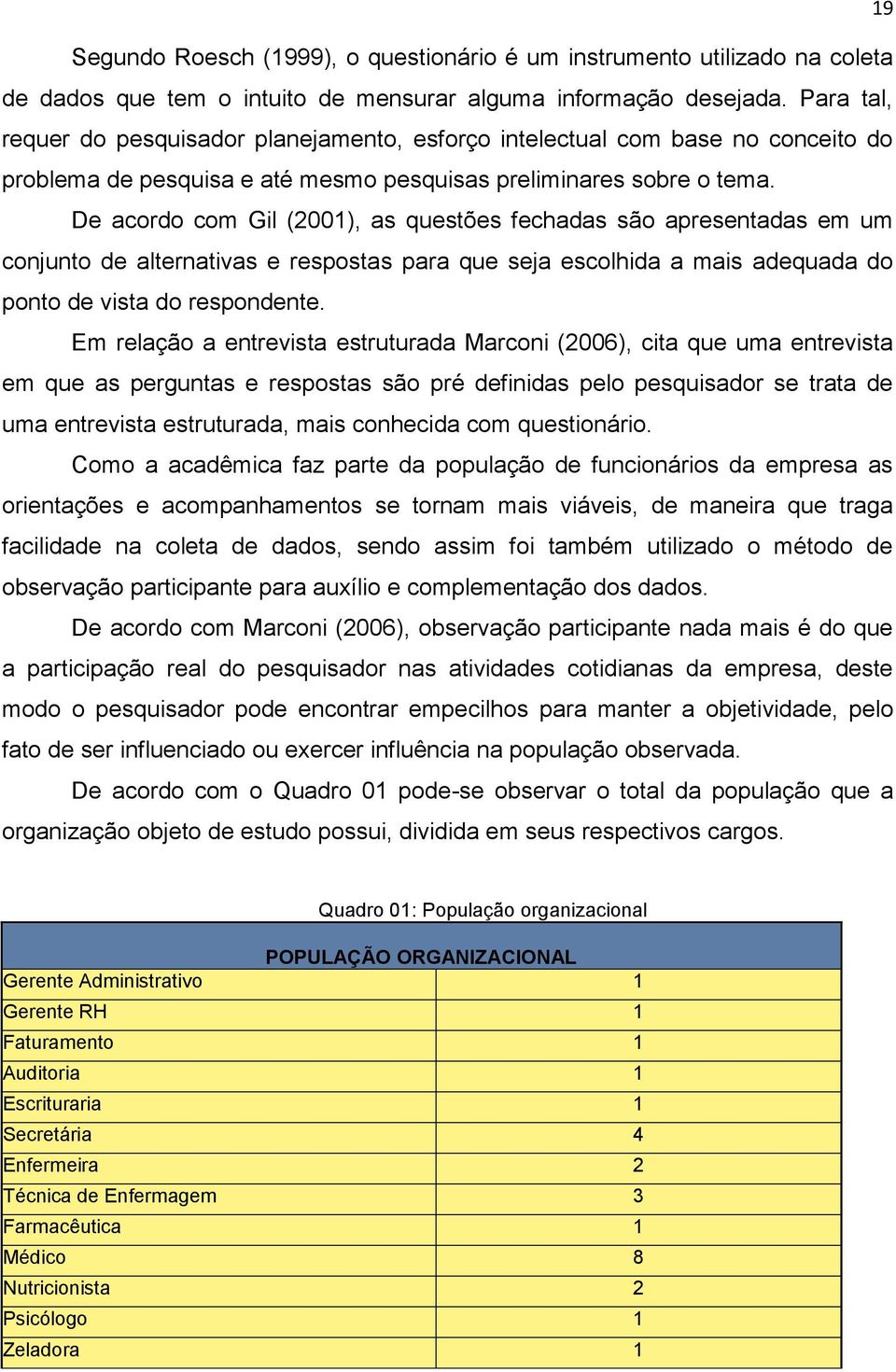 De acordo com Gil (2001), as questões fechadas são apresentadas em um conjunto de alternativas e respostas para que seja escolhida a mais adequada do ponto de vista do respondente.