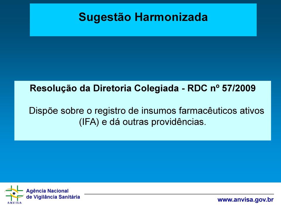 Dispõe sobre o registro de insumos