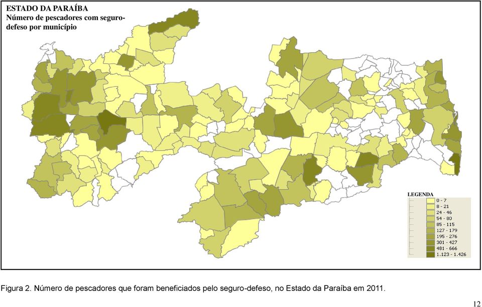 Número de pescadores que foram beneficiados