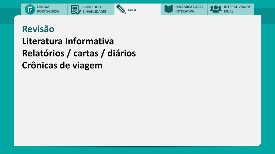 Relatórios / cartas