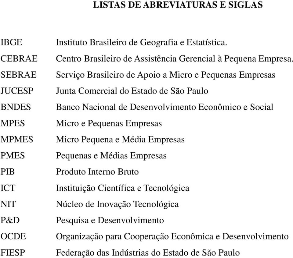 Serviço Brasileiro de Apoio a Micro e Pequenas Empresas Junta Comercial do Estado de São Paulo Banco Nacional de Desenvolvimento Econômico e Social Micro e Pequenas