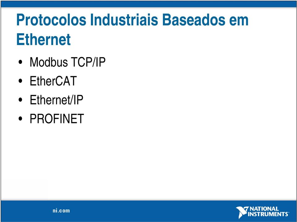 Modbus TCP/IP EtherCAT