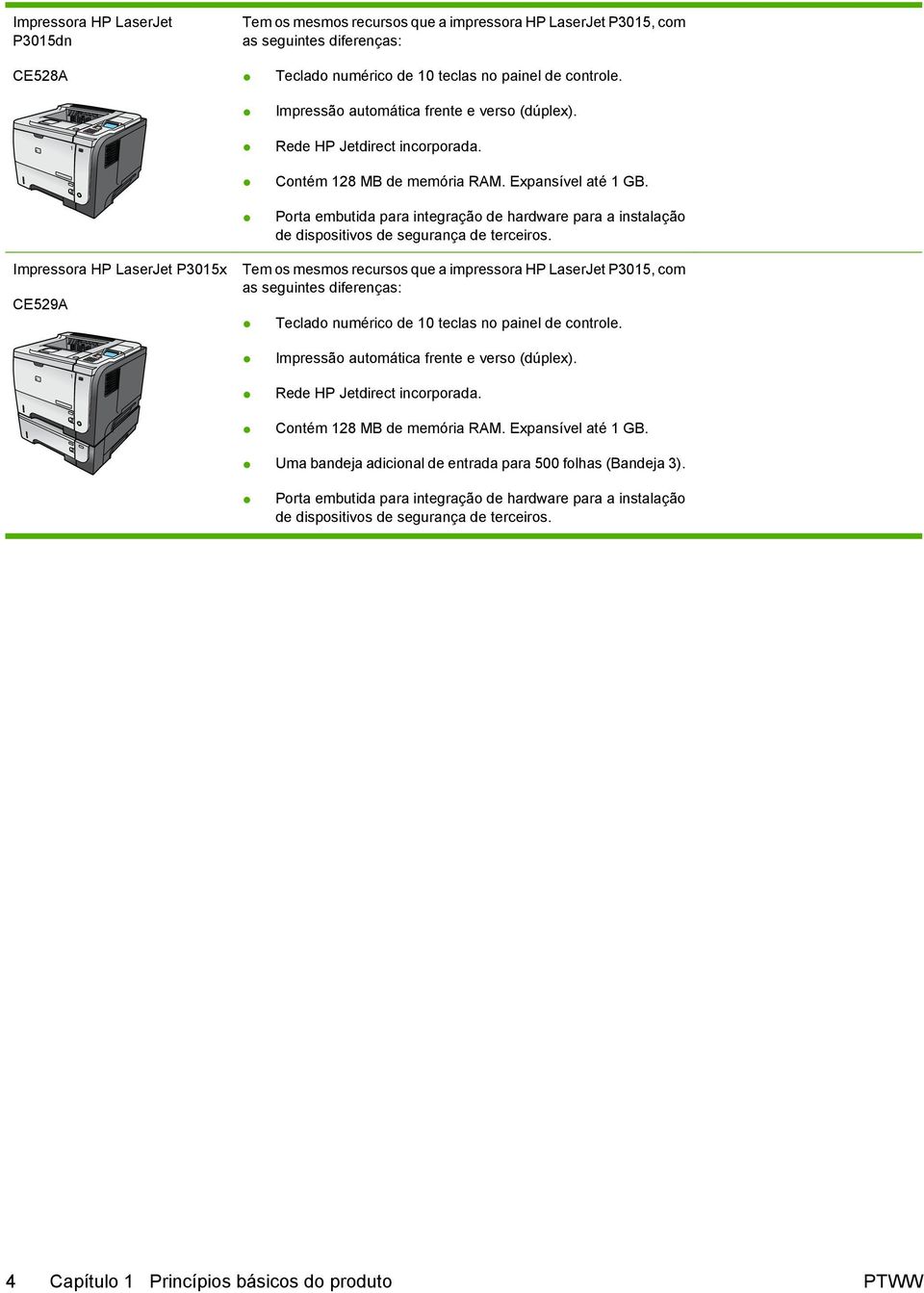 Porta embutida para integração de hardware para a instalação de dispositivos de segurança de terceiros.