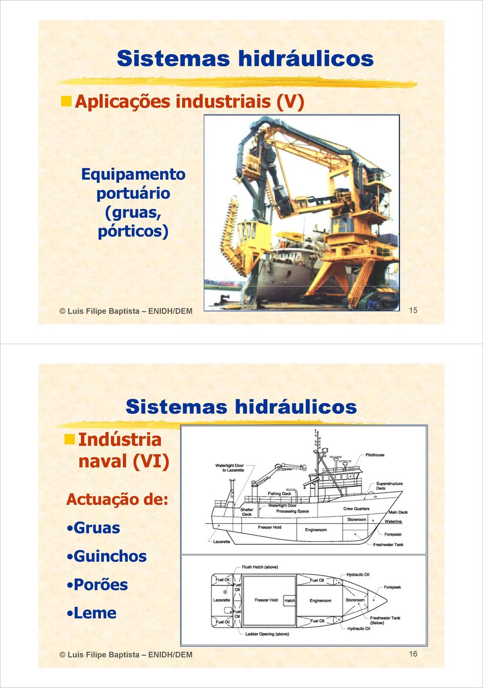pórticos) 15 Indústria naval (VI)