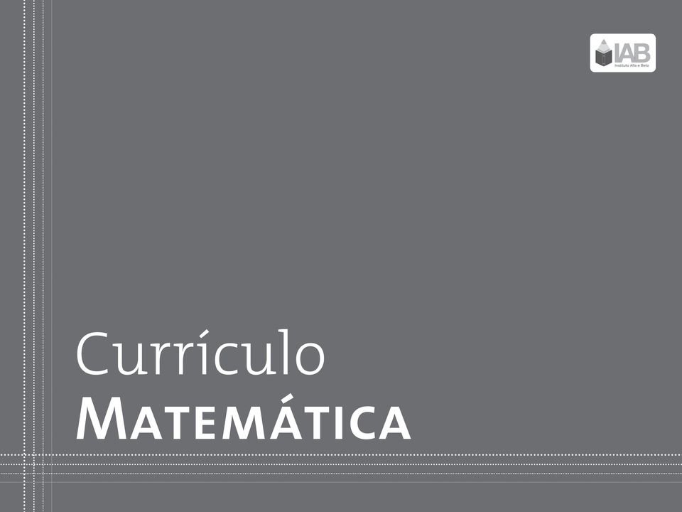 Matemática Currículos