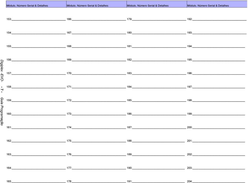 Guia Programação 156: 169: 182: 195: 157: 170: 183: 196: 158: 171: 184: 197: 159: 172: 185: 198: 160: 173: