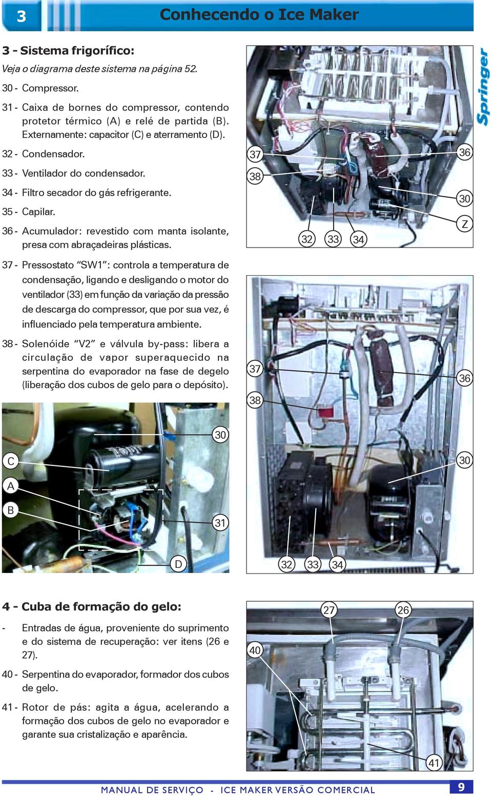 36 - Acumulador: revestido com manta isolante, presa com abraçadeiras plásticas.