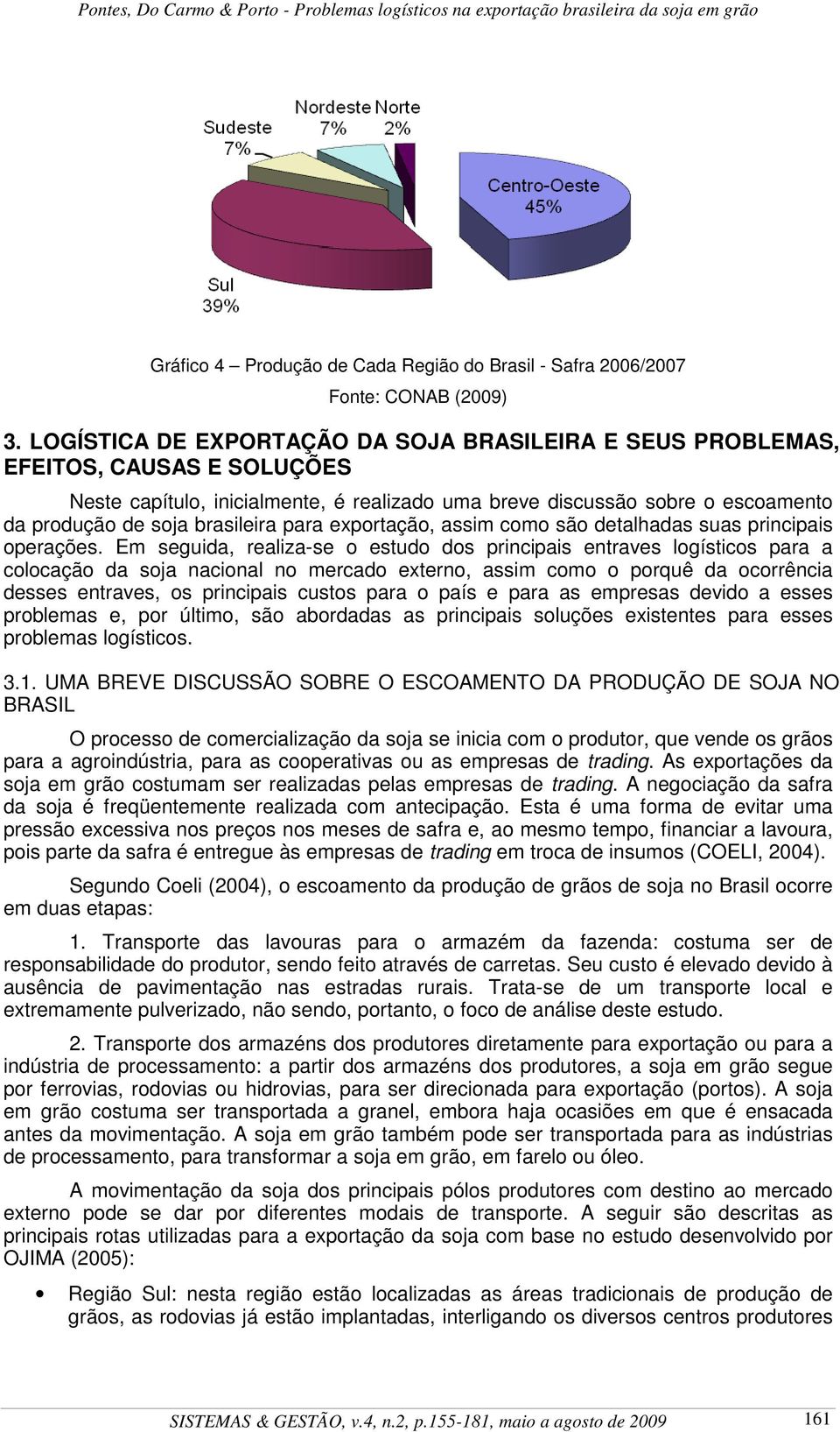 para exportação, assim como são detalhadas suas principais operações.