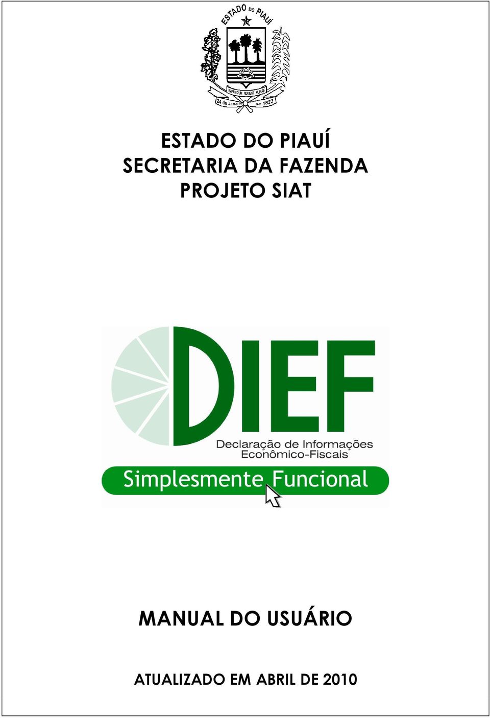 PROJETO SIAT MANUAL DO