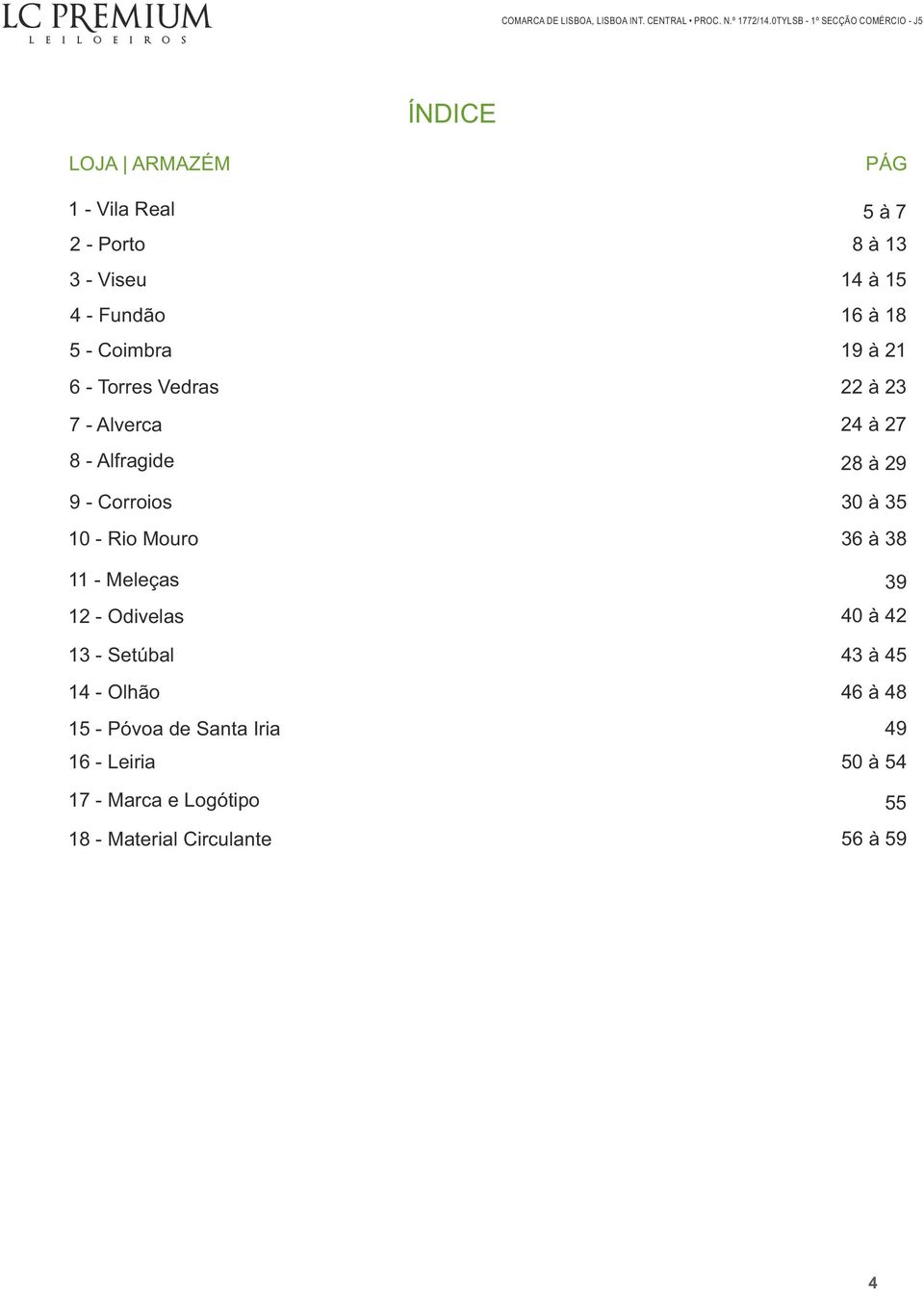 - Póvoa de Santa Iria 16 - Leiria 17 - Marca e Logótipo 18 - Material Circulante PÁG 5 à 7 8 à 13 14 à