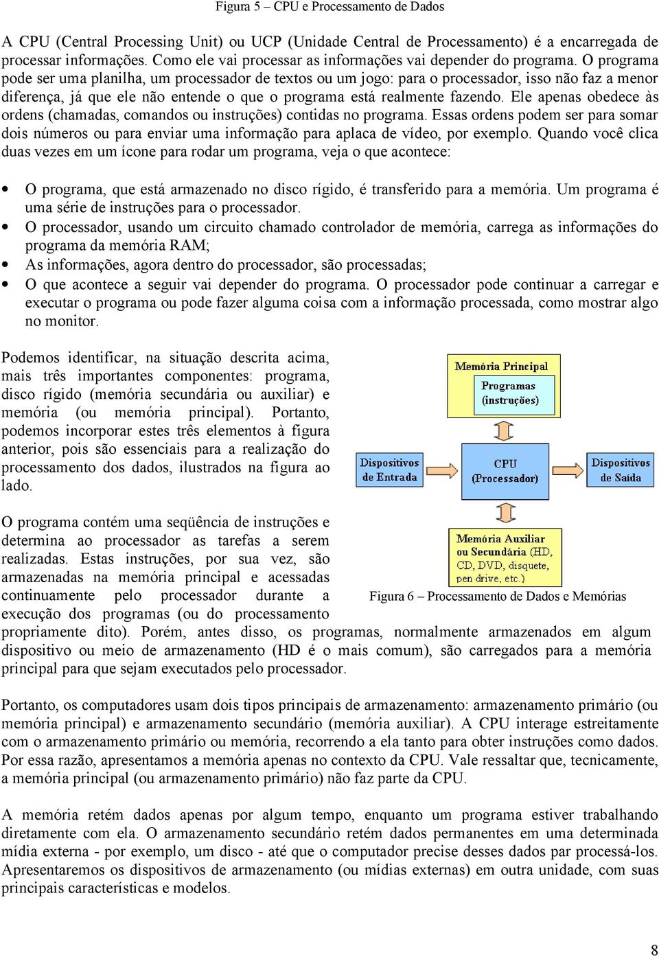 O programa pode ser uma planilha, um processador de textos ou um jogo: para o processador, isso não faz a menor diferença, já que ele não entende o que o programa está realmente fazendo.