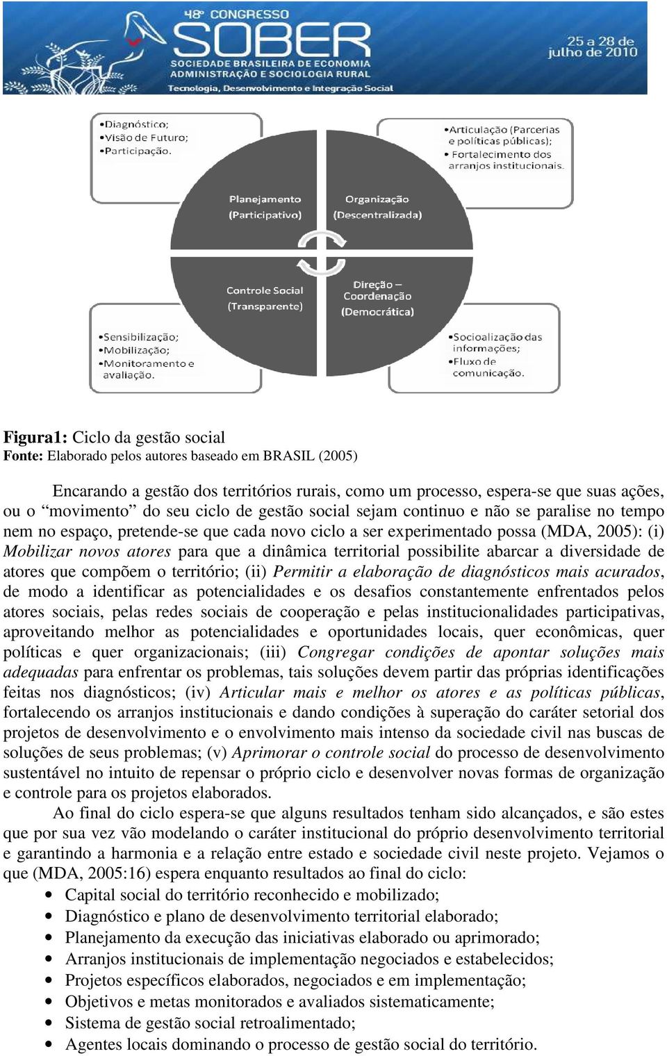 territorial possibilite abarcar a diversidade de atores que compõem o território; (ii) Permitir a elaboração de diagnósticos mais acurados, de modo a identificar as potencialidades e os desafios