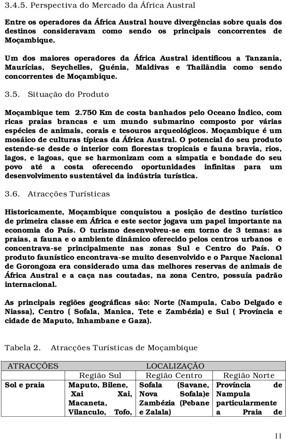 Situação do Produto Moçambique tem 2.