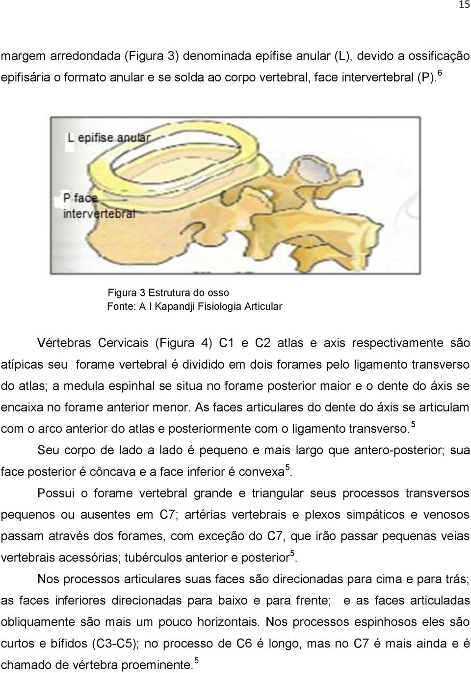 pelo ligamento transverso do atlas; a medula espinhal se situa no forame posterior maior e o dente do áxis se encaixa no forame anterior menor.