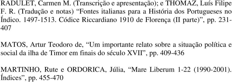 Códice Riccardiano 1910 de Florença (II parte), pp.