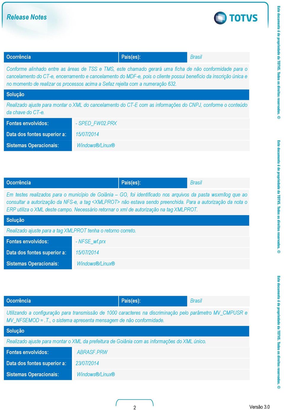 Realizado ajuste para montar o XML do cancelamento do CT-E com as informações do CNPJ, conforme o conteúdo da chave do CT-e. - SPED_FW02.