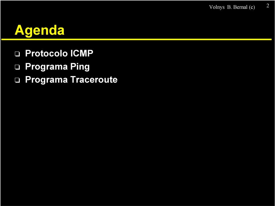 Protocolo ICMP