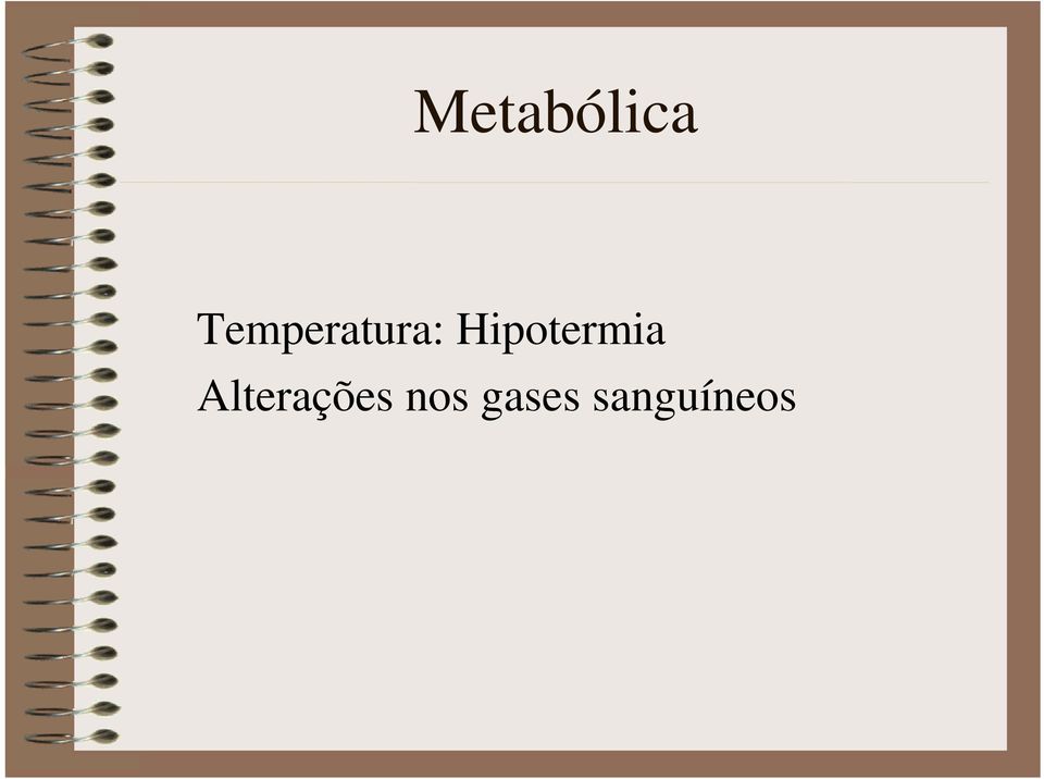 Hipotermia