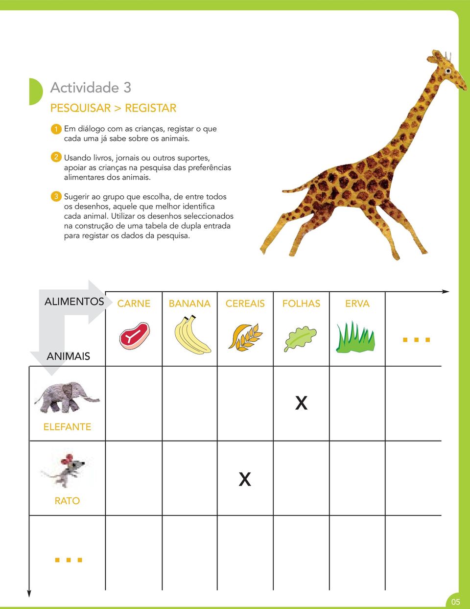 Sugerir ao grupo que escolha, de entre todos os desenhos, aquele que melhor identifica cada animal.