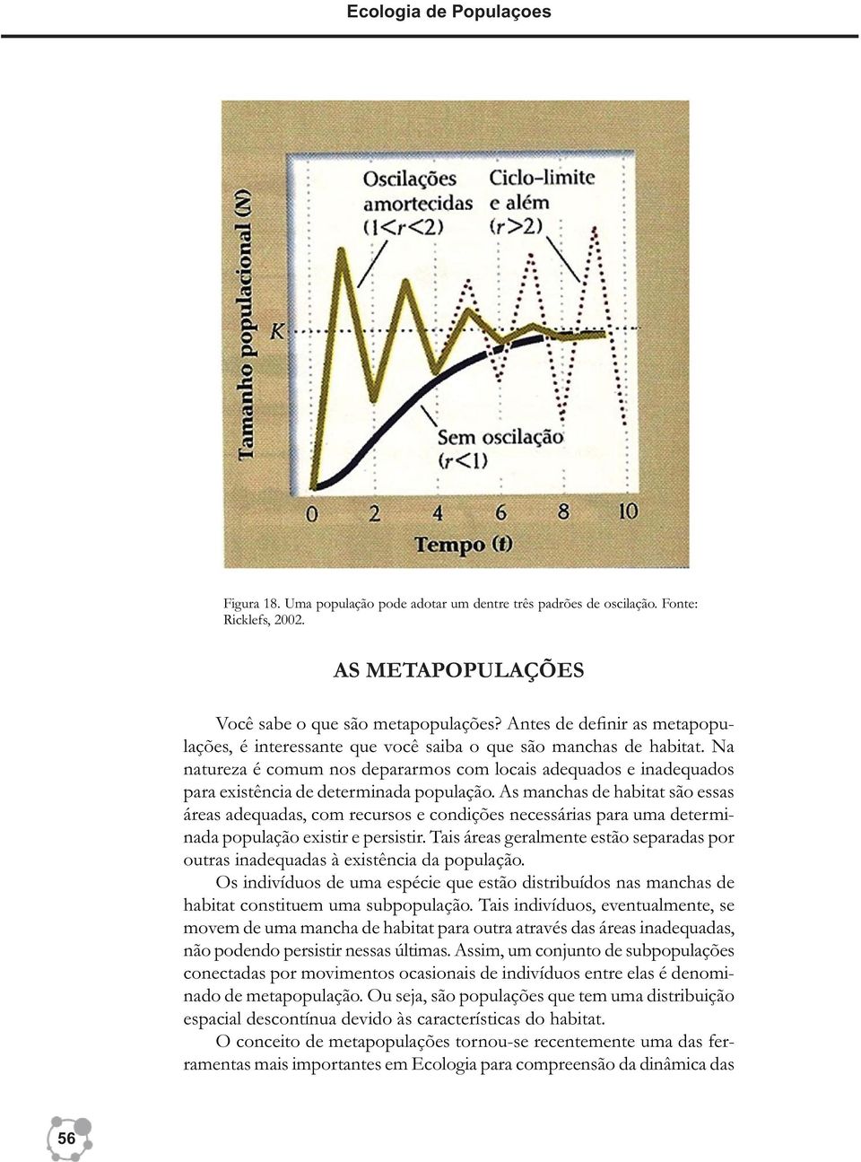 Na natureza é comum nos depararmos com locais adequados e inadequados para existência de determinada população.