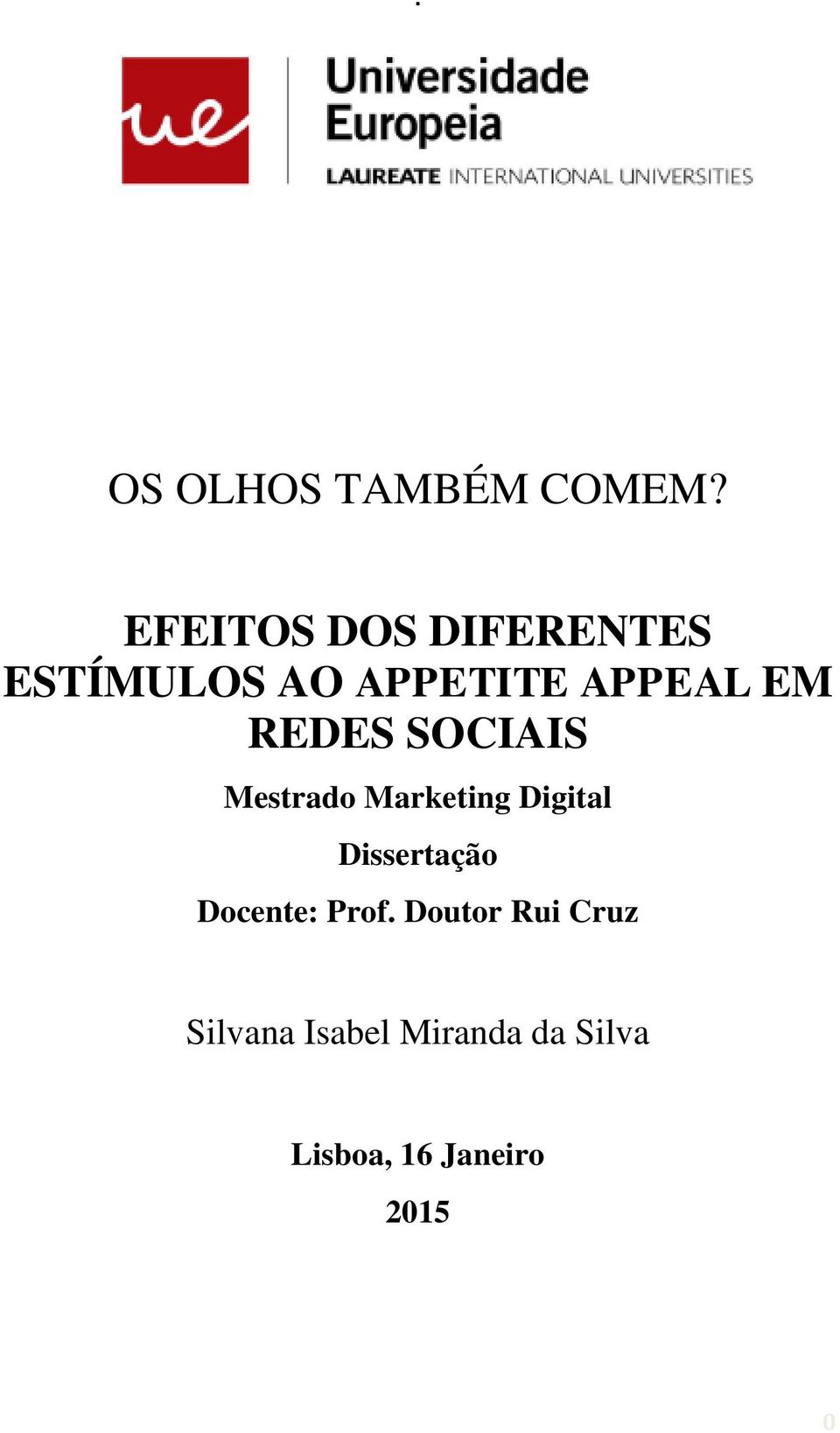 REDES SOCIAIS Mestrado Marketing Digital Dissertação