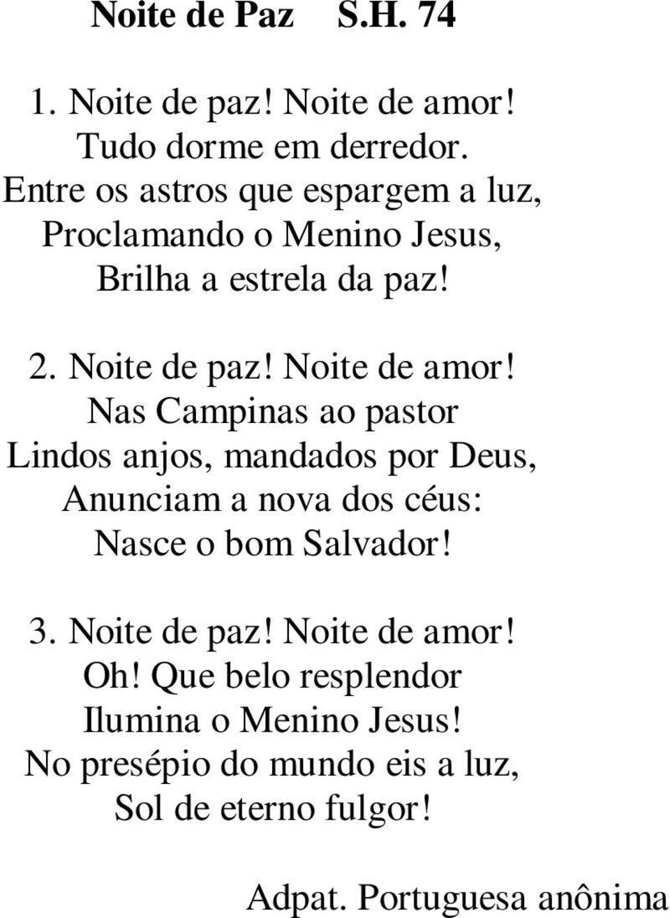 Noite de amor!