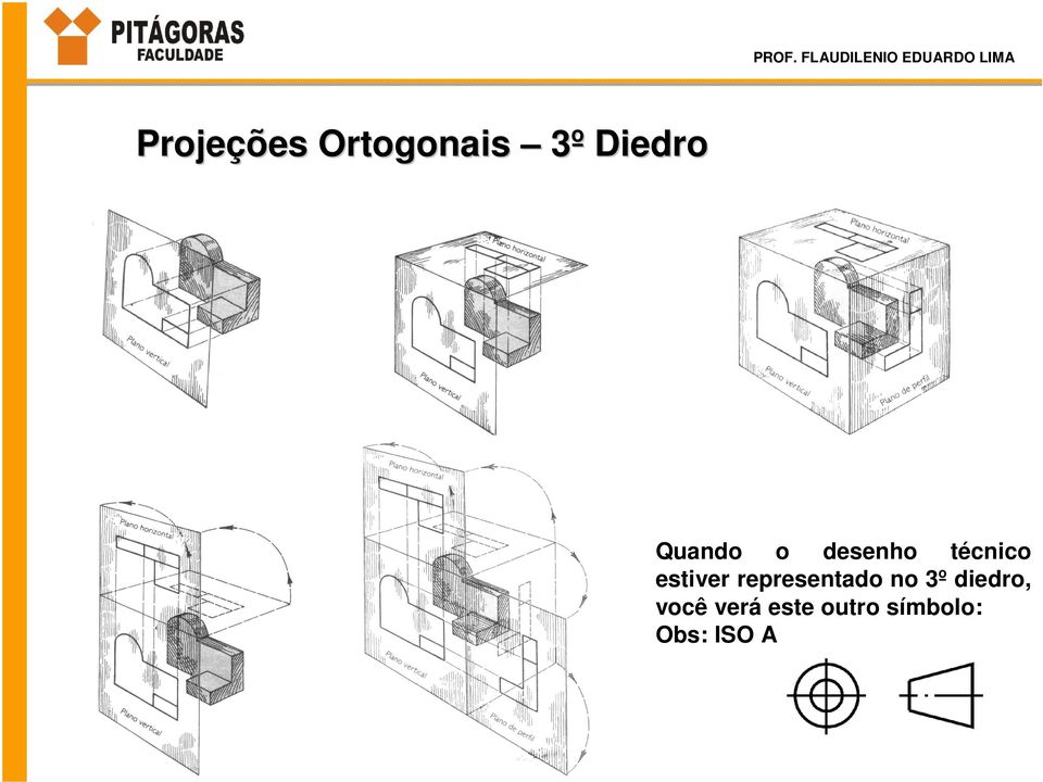 representado no 3º diedro, você