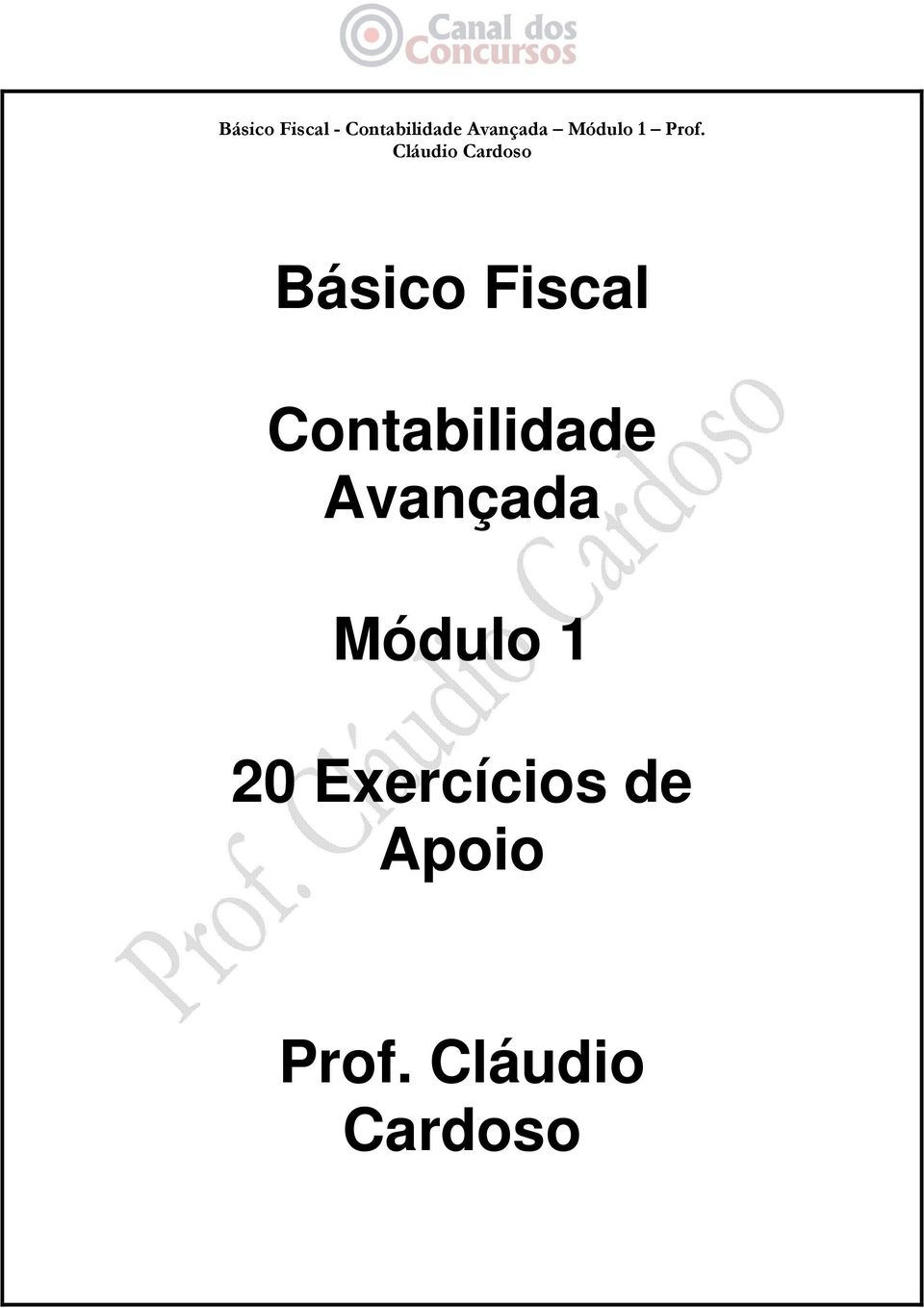 Módulo 1 20 Exercícios