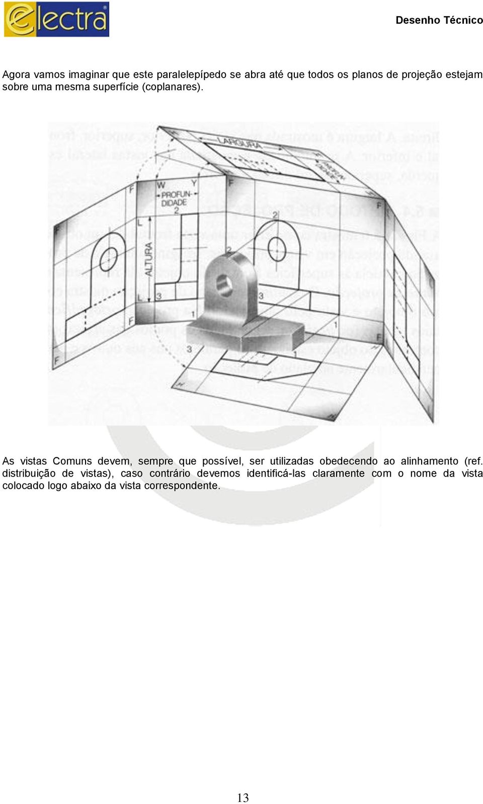 As vistas Comuns devem, sempre que possível, ser utilizadas obedecendo ao alinhamento (ref.