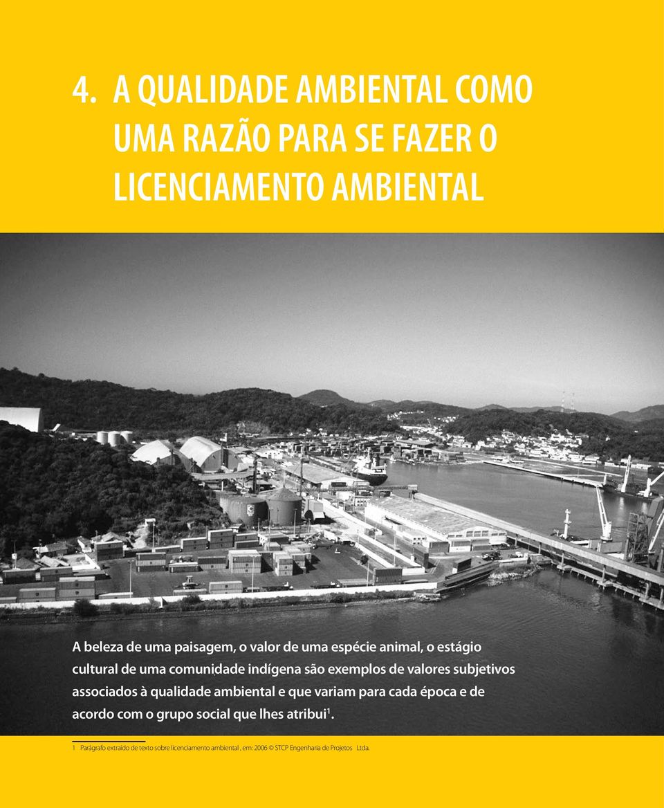 subjetivos associados à qualidade ambiental e que variam para cada época e de acordo com o grupo social que