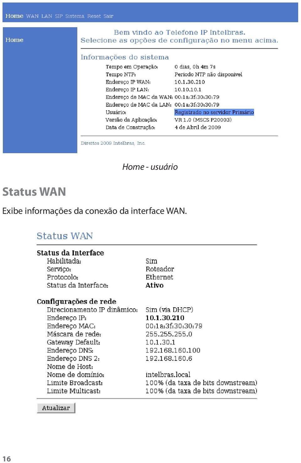 informações da